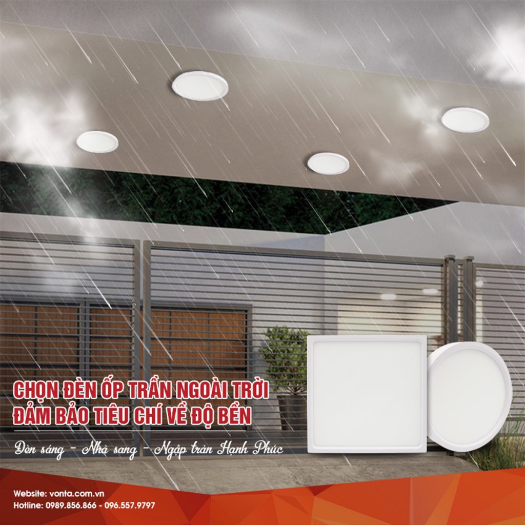 VONTA - NÊN CHỌN ĐÈN ỐP TRẦN NGOÀI TRỜI NHƯ THẾ NÀO? VONTA - NÊN CHỌN ĐÈN ỐP TRẦN NGOÀI TRỜI NHƯ THẾ NÀO?
