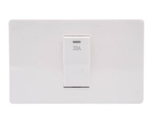 Bộ 1 công tắc 2 cực 20A size S MSP 3TB1S604 – V03