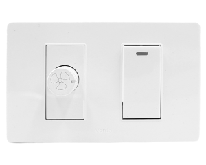 BỘ 1 CÔNG TẮC 1 CHIỀU + 1 HẠT CHIẾT QUẠT 400VA MSP 3TB2S101Q – V03