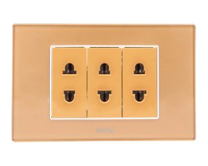 BỘ 3 Ổ CẮM 2 CHẤU 16A SIZE S MÀU ĐỒNG BỘ 3 Ổ CẮM 2 CHẤU 16A SIZE S MÀU ĐỒNG MSP 2CPB3S030