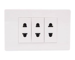 Bộ 3 ổ cắm điện 2 chấu 16A SIZE S MSP 3TB3S030 – V03