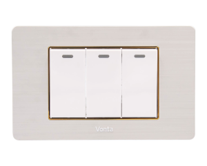 BỘ 3 CÔNG TẮC 1 CHIỀU SIZE S 16A MSP GSB3S103