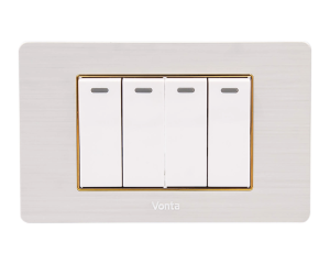 BỘ 4 CÔNG TẮC 1 CHIỀU SIZE XS 16A MSP GSB3S104