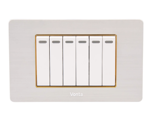 BỘ 6 CÔNG TẮC 1 CHIỀU 16A SIZE S/2 MSP GSB3S106 – V05G