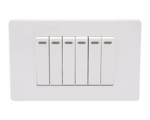 Bộ 6 công tắc điện 1 chiều 16A SIZE S/2 MSP 3TB3S106 – V03