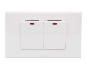 BỘ 2 CÔNG TẮC 2 CHIỀU 16A SIZE M V04 MSP 4TB3S202