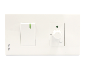 BỘ 1 CÔNG TẮC 1 CHIỀU + 1 HẠT CHIẾT ÁP QUẠT 400VA SIZE S MSP 6TB2S101Q