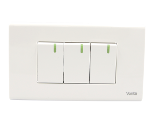 BỘ 3 CÔNG TẮC 1 CHIỀU 16A SIZE S MSP 6TB3S103