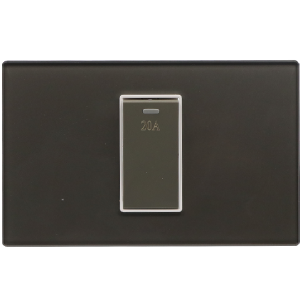 BỘ 1 CÔNG TẮC 2 CỰC 20A SIZE S MÀU XÁM MSP 2GRB1S604