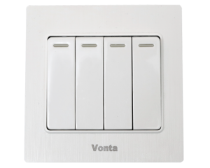 Bộ công tắc điện bốn 1 chiều 16A MSP WHV 2KJ-4B