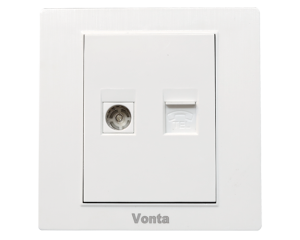 BỘ Ổ CẮM TIVI+ĐIỆN THOẠI MSP WHV2KJ-TV-TEL