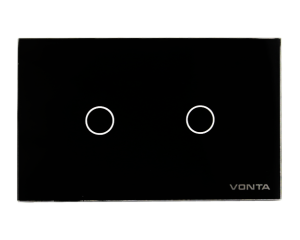 CÔNG TẮC CẢM ỨNG HAI NÚT CHẠM ĐEN MSP V07B2