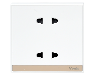 Bộ ổ cắm đôi 2 chấu MSP WH768-4P