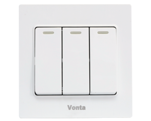 BỘ CÔNG TẮC BA 2 CHIỀU 16A MSP WHV 2KJ-3A