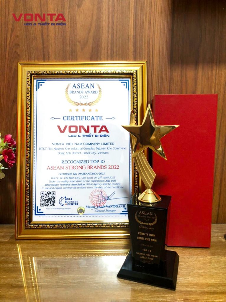VONTA VIỆT NAM TỰ HÀO NHẬN VINH DANH TOP 10 THƯƠNG HIỆU MẠNH ASEAN - ASEAN BRAND 2022 VONTA VIỆT NAM TỰ HÀO NHẬN VINH DANH TOP 10 THƯƠNG HIỆU MẠNH ASEAN - ASEAN BRAND 2022