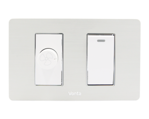 BỘ 1 CÔNG TẮC 1 CHIỀU+1 HẠT CHIẾT ÁP QUẠT 400VA SIZE S MSP SSB2S101Q