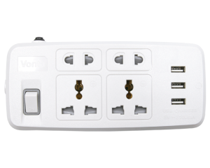 Ổ cắm kéo dài trắng MSP VOCKD-USB-T2