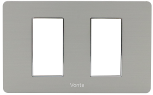 MSP V05SV/2S MẶT CHE NHÔM XƯỚC 2 LỖ SIZE S HẠT KIỂU VSC VIỀN BẠC