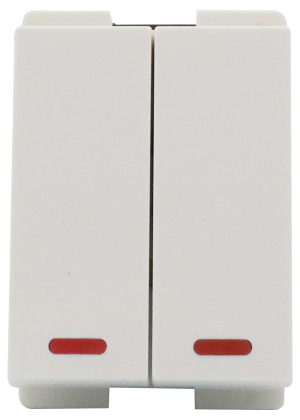 HẠT CÔNG TẮC KIỂU VSC 2 CHIỀU KÉP 16A CỠ XS CÓ DẠ QUANG