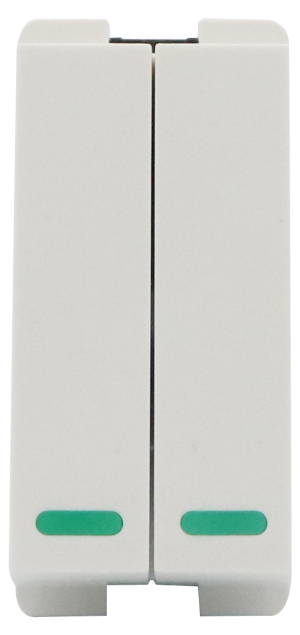 HẠT CÔNG TẮC KIỂU VSC 1 CHIỀU KÉP 16A S/2 CÓ DẠ QUANG