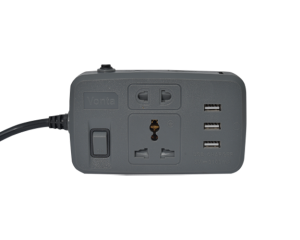 Ổ cắm kéo dài đen MSP VOCKD-USB-D1